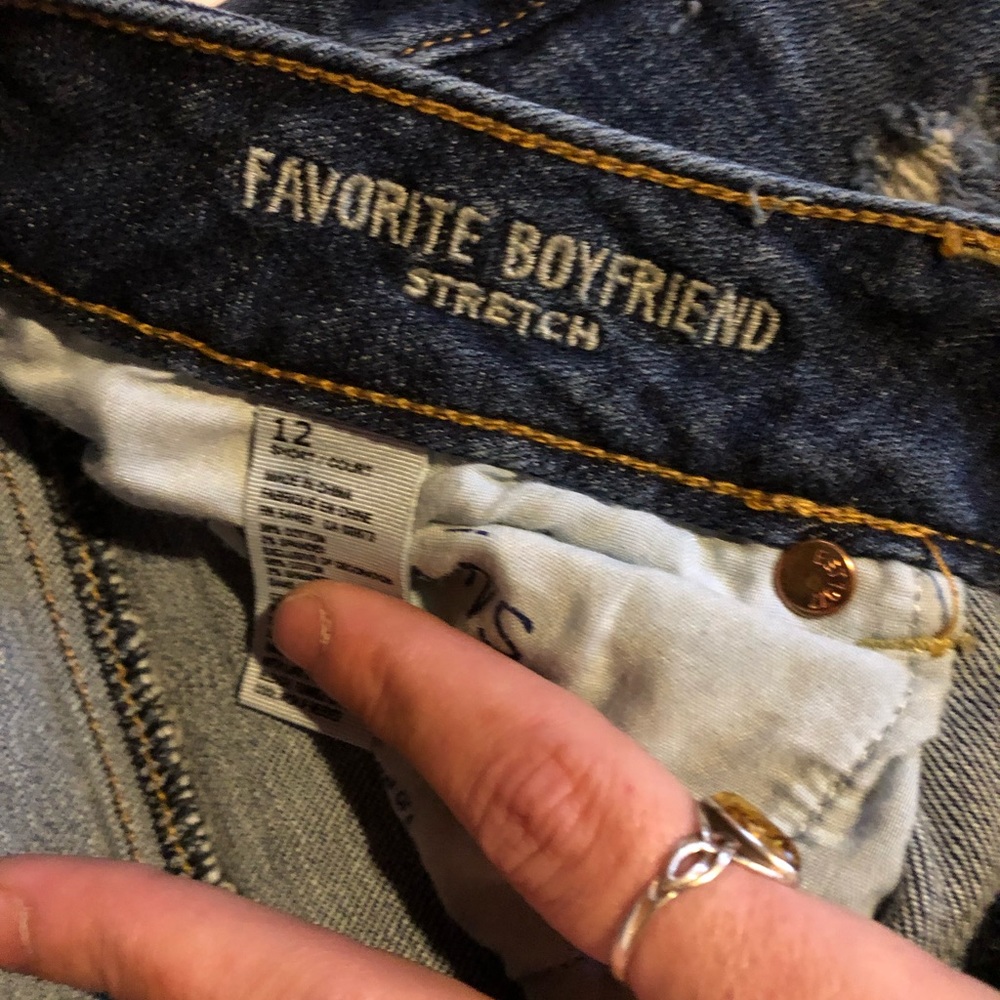 Distressed Favorite Boyfriend size 12